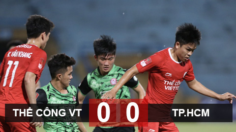 Kết quả Thể Công Viettel 0-0 CLB TP.HCM: Sân khấu của Patrik Lê Giang